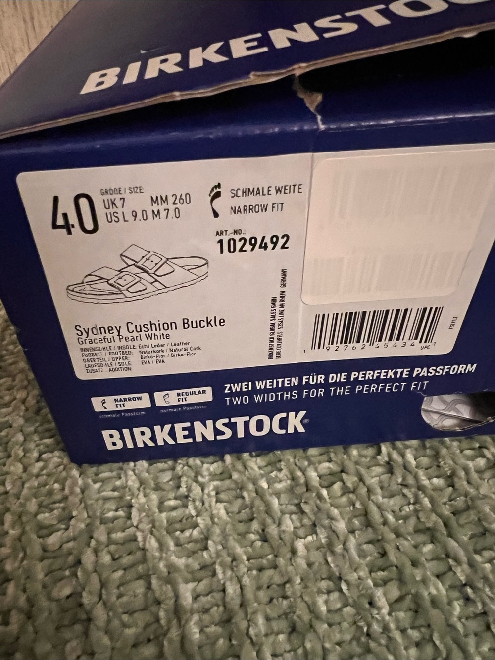Birkenstock Womens Metallic Light 
Gold Two-Strap Sandal - Picture 5 of 8